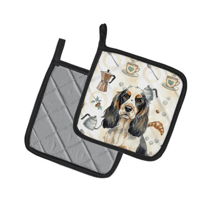Paire de porte-pots Parti Cocker Spaniel