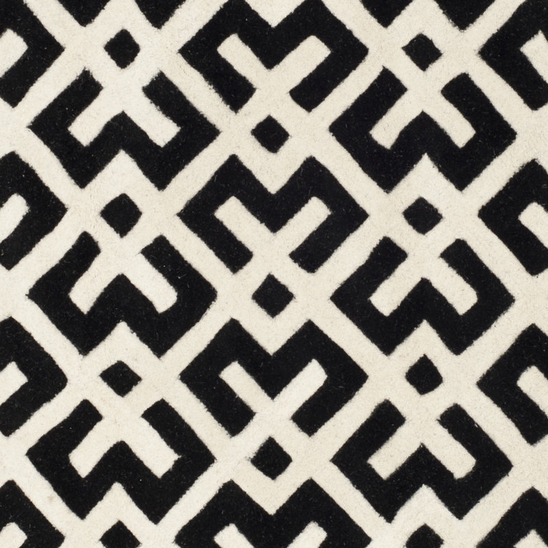 Teresita Hand Tufted Wool Geometric Rug, Rectangle 8' x 10'