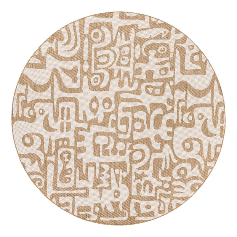 Lyric Hower Indoor/Outdoor Area Rug, Round 7'10"