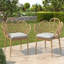 Ensemble de 2 chaises d'extérieur en osier