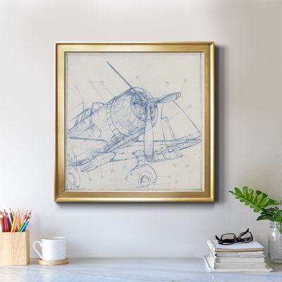 " Airplane Mechanical Sketch I "