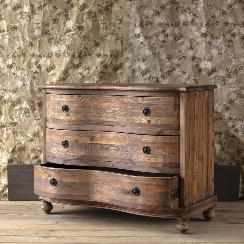 Armoire Bow, Bronze frotté à l'huile, H 33,86 po x l 43,31 po x P 19,69 po, Brun