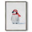 Penguin Play II Framed Print - Solid Wood-537026910