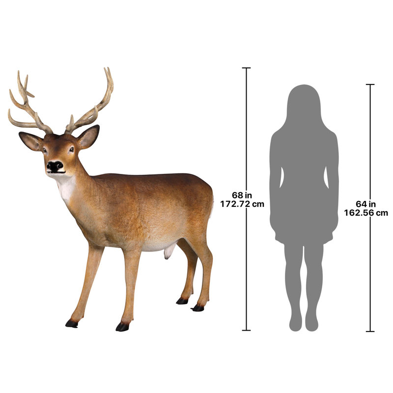 Statue cerf à queue masculine pour forêt