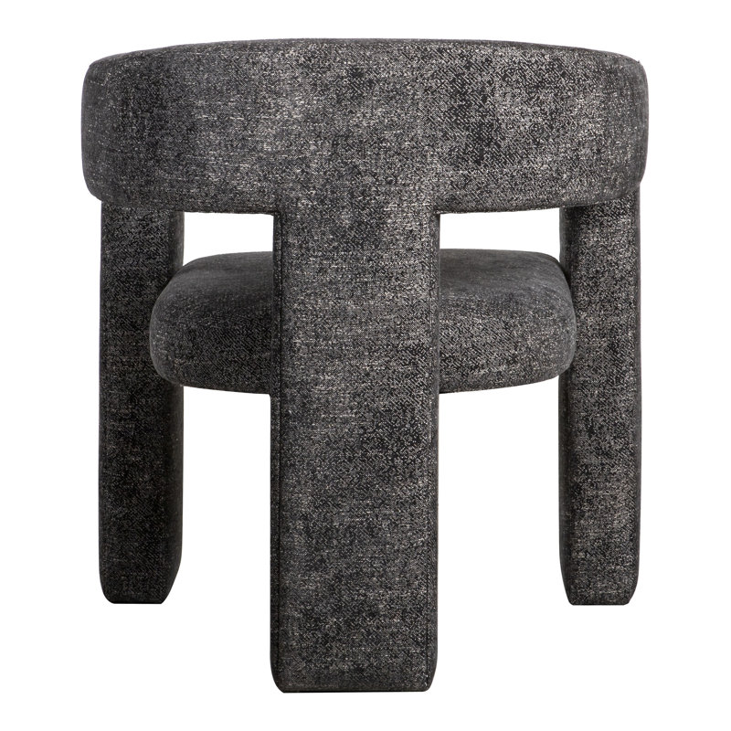 Elo Barrel Chair, Black Multi Boucle