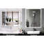 Miroir de salle de bain 30 po x 36 po avec DEL - brouillard, énergie, fonction de mémoire, interrupteur tactile chic, beau design, style contemporain