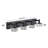 Modern 4-Light Matte Black LED Vanity Light Fixture