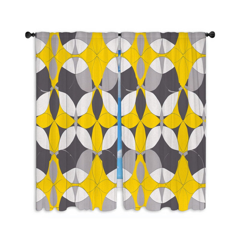 Paire de rideaux obscurcissant en polyester, L 20 po x L 54 po