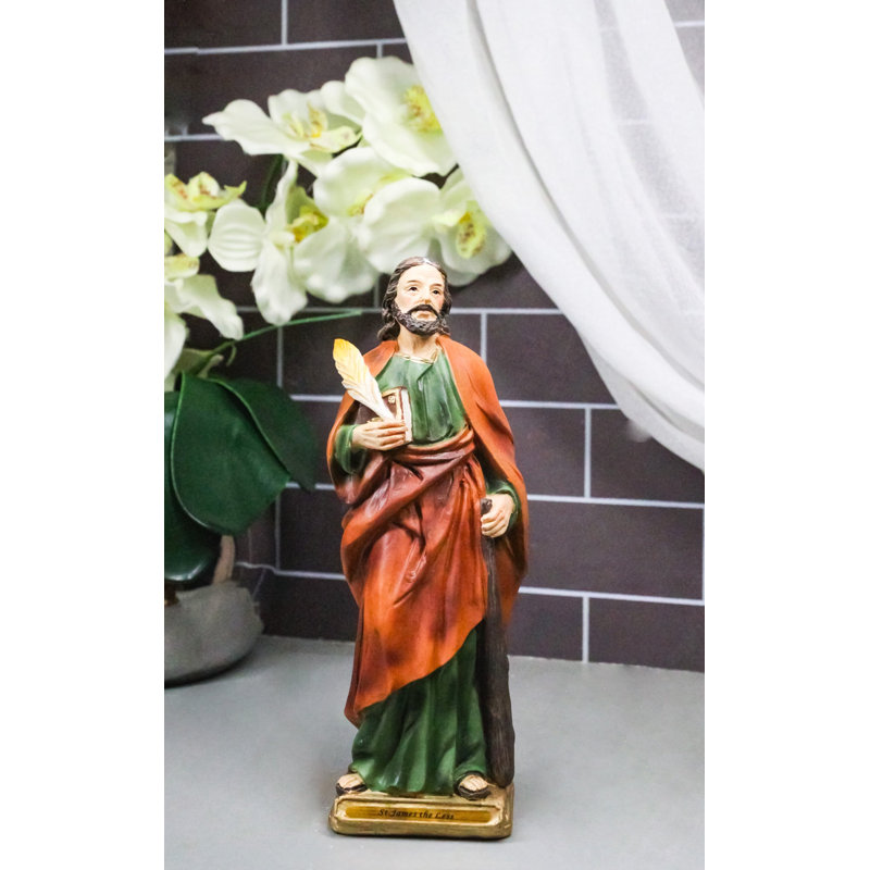 Figurine 8 "apôtre chrétien, disciples de Jésus Saint-James avec l'Evangile