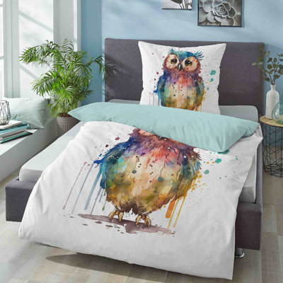 100% Cotton 57 TC Reversible 2 Piece Duvet Cover Set