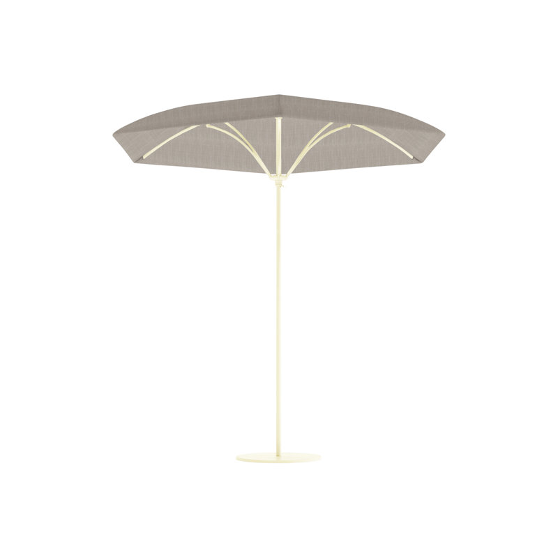 Parasol de marché Trace 9 pi 2 po, Ouverture manuelle, Parchemin, Eau gazeuse