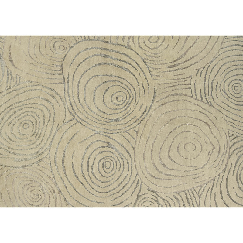 Hand Knotted Indoor Rug, Rectangle 6' x 9'