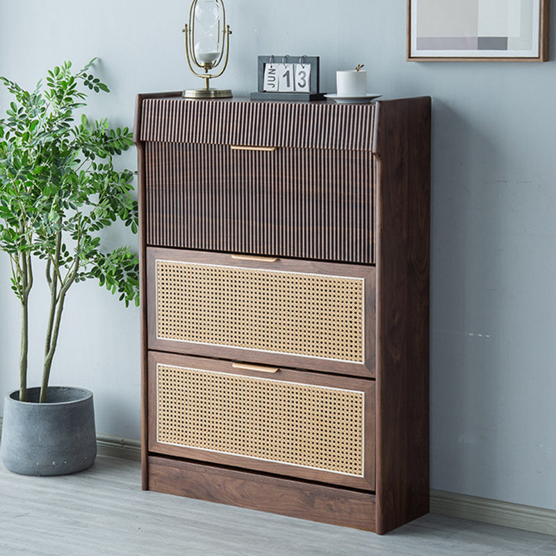 Retro large storage shoe cabinet
