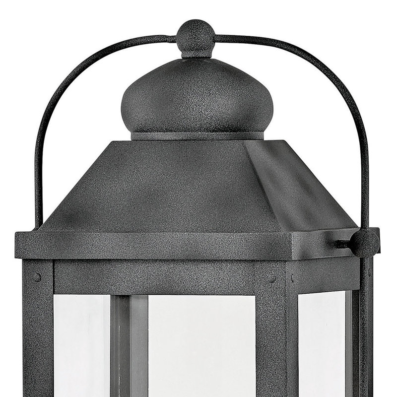 Anchorage 3-Light Pier Mount Light, Aged Zinc, Incandescent