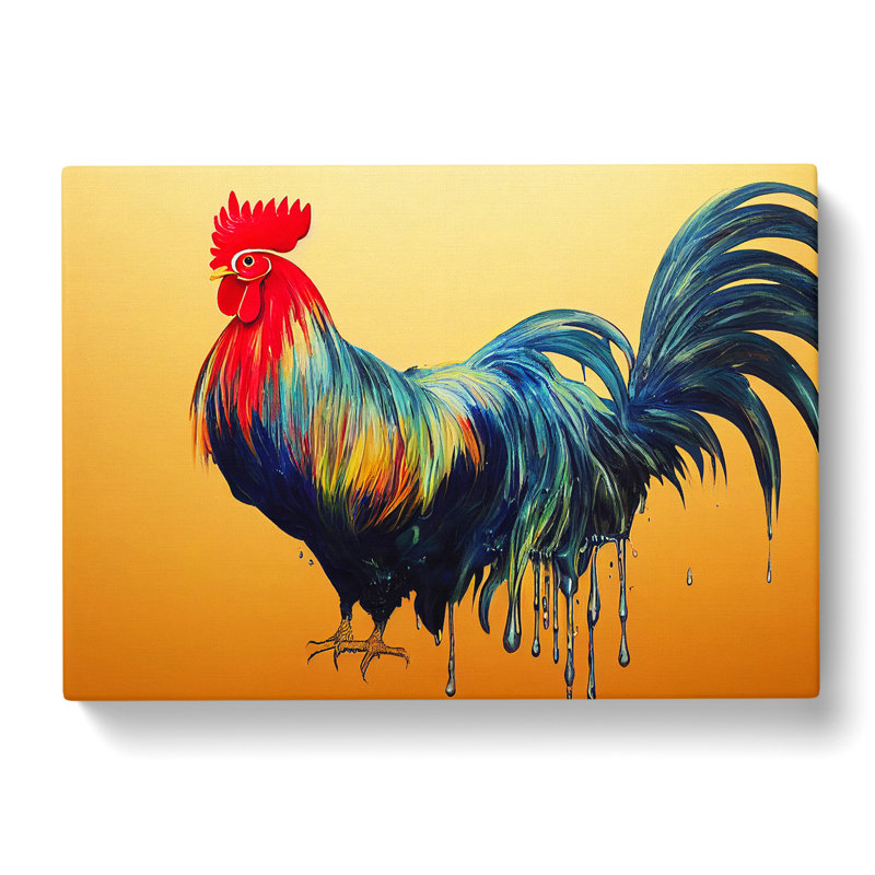 The Tranquil Rooster - Wrapped Canvas, 40cm H x 60cm W x 3cm D