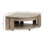Table basse à roulettes en forme de tarte avec roulettes