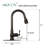 Copper Pull Down Kitchen Faucet with Single Handle Deck Plate Included-70907465
