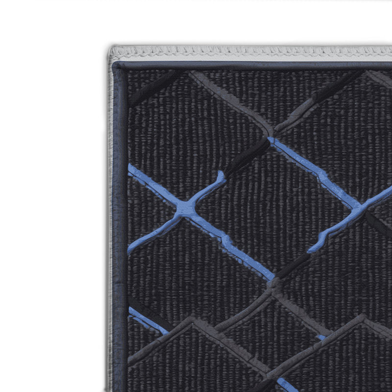 Tapis gris intérieur et extérieur Trellis, Rectangulaire 2 pi x 3 pi