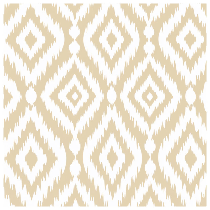 Housses de couette beige et blanc Ikat, Twin