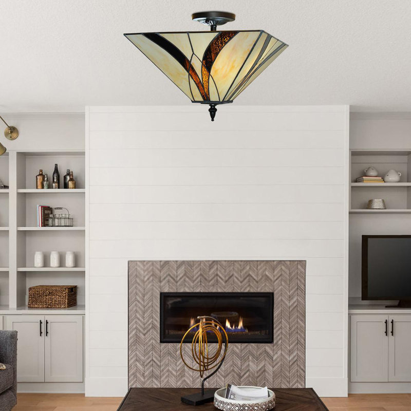 3 - Light Semi Flush Mount