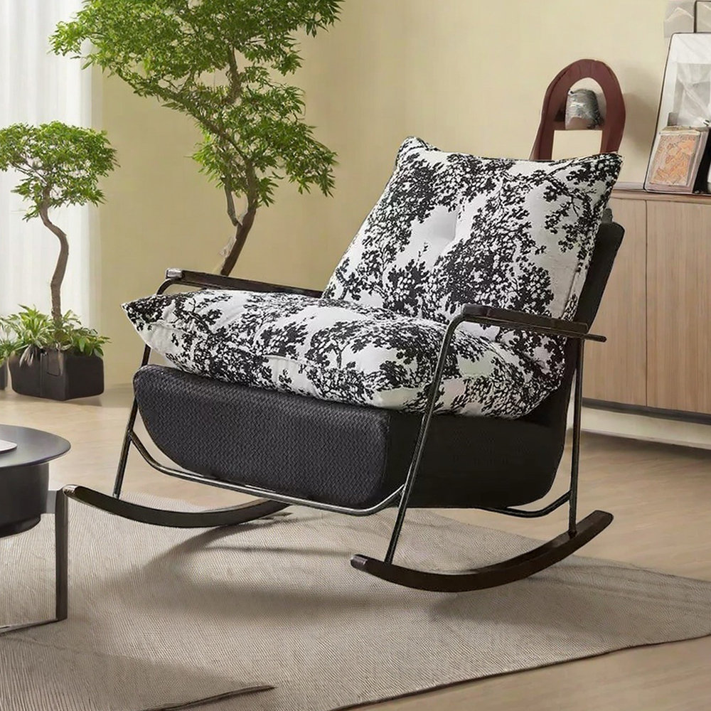 hennahome Comfy Bedroom Detachable Cushion Rocking Chair | Wayfair