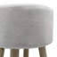Ensemble de 2 repose-pieds avec repose-pieds en polyester blanc Ginni