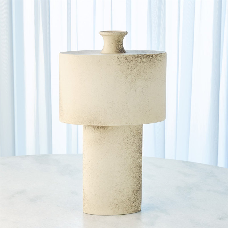 Folk Oval Drum Vase