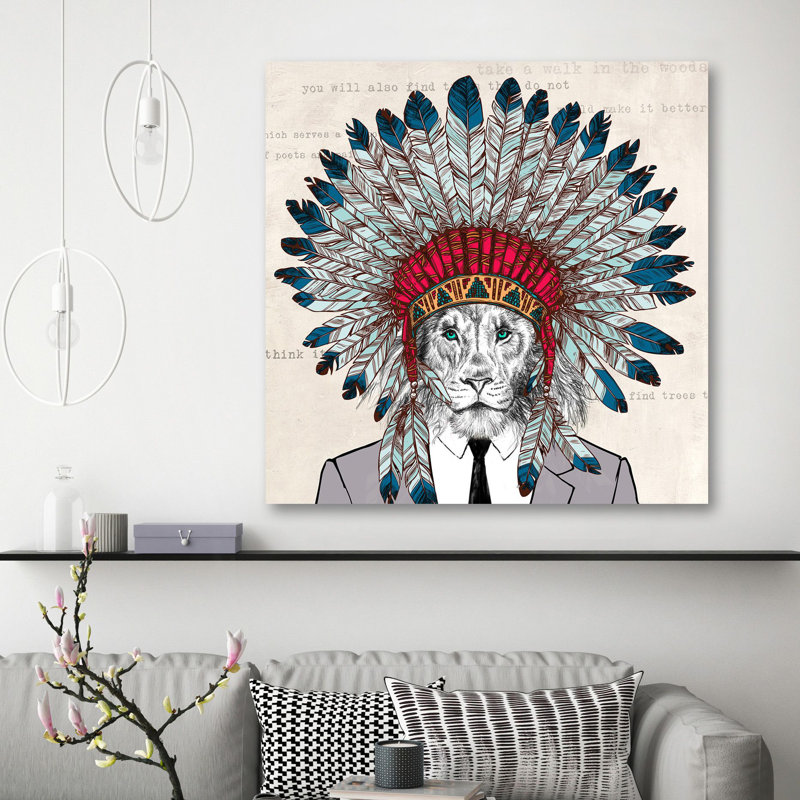 Spiritwalker 1 Piece Wrapped Canvas Wall Art, 70cm H x 70cm W x 4cm D