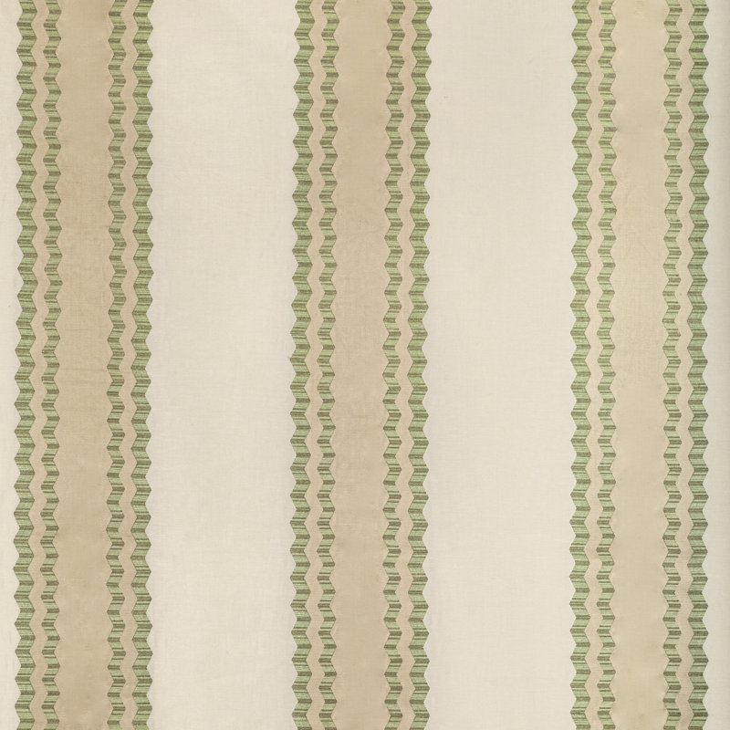 Arcadia Waldon Stripe Fabric, Celery