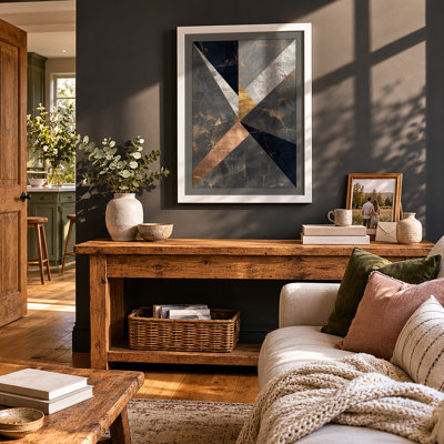 Geometric Textures Industrial - Framed Print