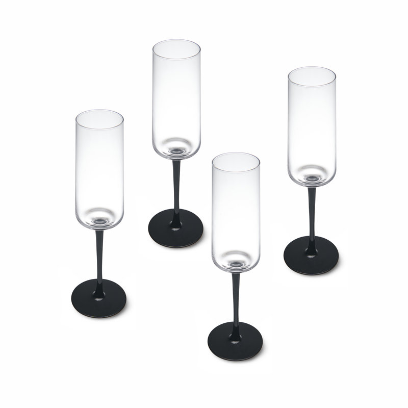 Mikasa Palermo Crystal Champagne Flutes, 250ml