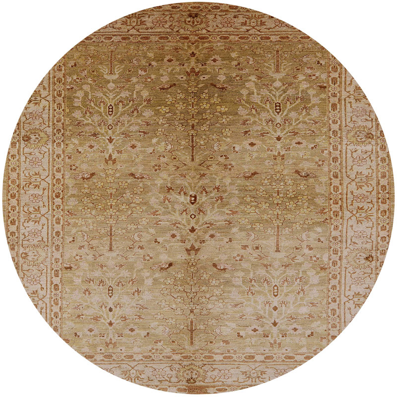 Chinemelum Moroccan Indoor Rug, Round 8'