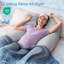 Oreillers pour la grossesse QUEEN ROSE, oreiller rafraîchissant de maternité pour dormir, oreiller de 55 po en forme de U pour le soutien aux femmes enceintes, avec housse soyeuse amovible, gris-591778373