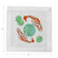 Koi Hemstitch Cocktail 6" Linen/Cotton Napkin