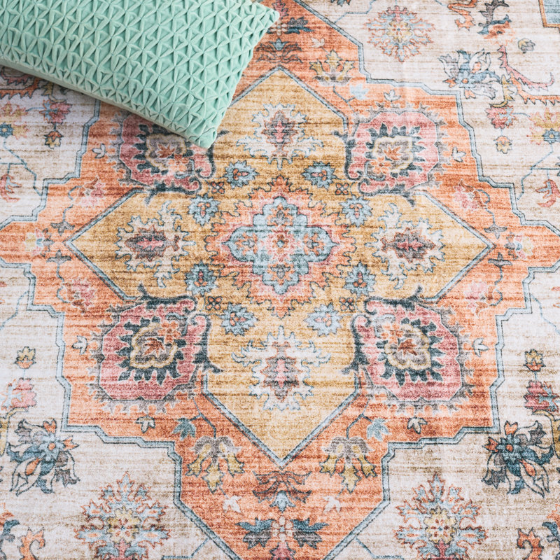 Arizona 326 Performance Machine Washable Oriental Rug, Rectangle 6' x 9'