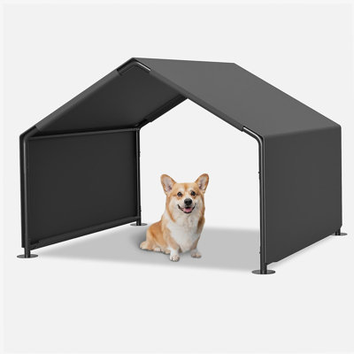 Dog Shade Shelter, Portable Pet Tent, Water Resistant Dog House for Shade Protection, Outdoor, Garden, Patio, Backyard, Gray