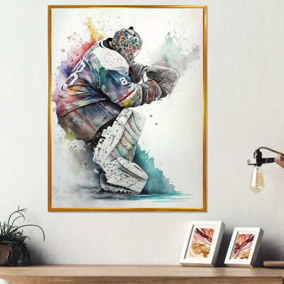 " Hockey Goalie During Game IV "