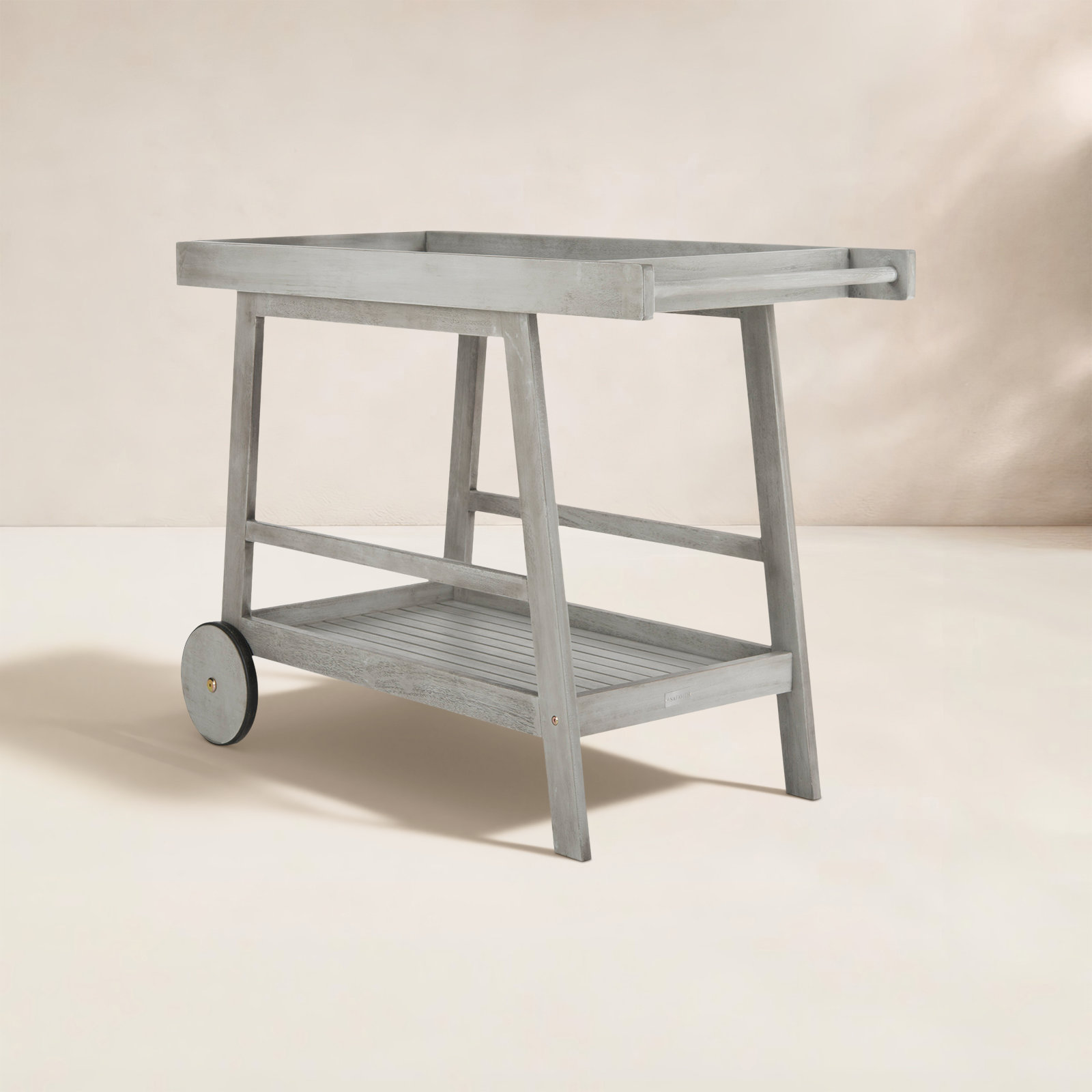 Terrace Bar Cart, Gray Wash