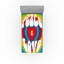 Ensemble de 2 drap-housse Ambesonne Party des années 70 Groovy Hippie Rainbow-106745502