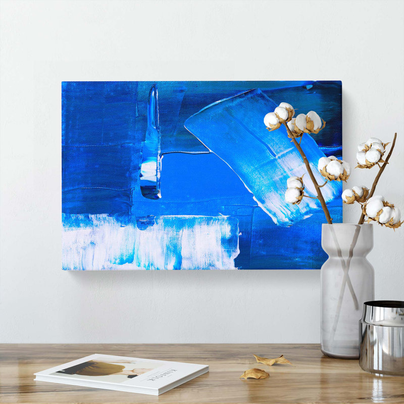 Abstract Art Painting Vol.286 by S.Johnson - Wrapped Canvas Painting, 50cm H x 76cm W x 3cm D