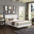 Macie Platform Bed with Round Splayed Legs-539381003-539380999