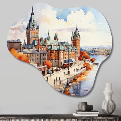 Trevin - Asymmetrical Quebec Metal Wall Art, Cloud Metal Wall Sculpture Print