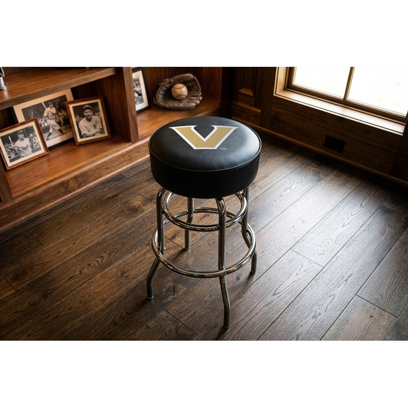 NCAA Swivel Bar & Counter Stool, Vanderbilt, Bar Stool (30" Seat Height)