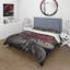 Ensemble de housse de couette Blossoming Rose In Red and Grey I BeddingMicrofiber / Polyester-1386818420