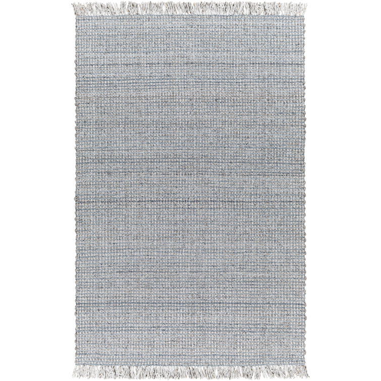 Viewcrest Hand Woven Recycled P.E.T. Indoor / Outdoor Area Rug in Aqua Blue/Gray
