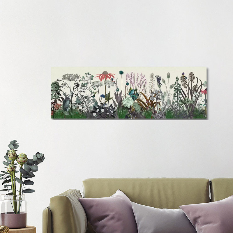 Wildflower Bloom by Fab Funky - Wrapped Canvas Panoramic Gallery-Wrapped Canvas Giclée, 121.92 cm H x 40.64 cm W x 1.91 cm D
