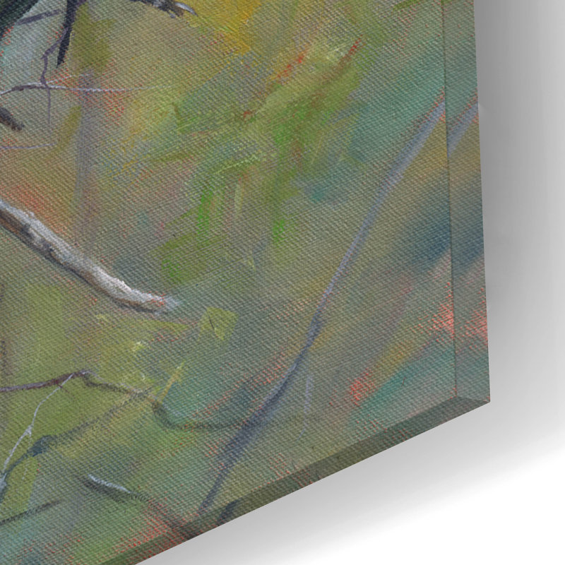 «Herons Nest Building2» par David Stribble, art mural en verre acrylique, H 12 po x l 16 po x P 0,13 po