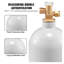 Bouteille de gaz en aluminium de 5 livres avec réservoir de CO2 avec valve CGA320 pour bière et soda