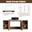 Ensemble de meuble-lavabo simple 54 po avec plateau en pierre reconstituée Eaton-1173083307-1165914472