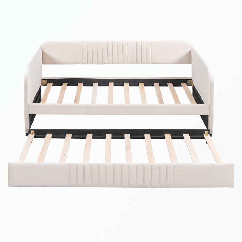 Lit tapissier, Beige